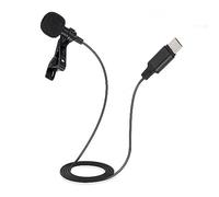 Cryfokt Micrófono Lavalier Micrófono Omnidireccional con Clip de Alta Sensibilidad para S8 P10 P20 P30 8, de Solapa con Interfaz de Audio Portátil Tipo C para Teléfono