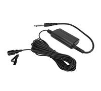 Cryfokt Micrófono Lavalier Omnidireccional para Guitarra, Tambor de Voz, Piano, Saxofón, Mini Abrazadera/Soporte de Metal, Sonido Limpio y Claro, Negro, para Músicos y Oradores Públicos