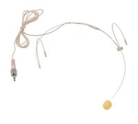 Cryfokt Micrófono Ligero para Auriculares, Sonido Claro, Versátil, Doble Auricular para Colocar sobre la Oreja, Micrófono de Diadema para Músicos y Actores con Enchufe de 3,5 Mm
