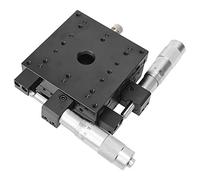 Cryfokt Micrómetro XY, Ajuste Manual, Rodillo Cruzado, Etapas Lineales de Precisión para Equipos Mecánicos de Laboratorio, 80 * 80 * 40mm