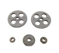 Cryfokt Mini Accesorio de Engranaje de Torno, Juego de Repuesto de Alta Precisión T80 T45 T25 T20, Kit de Herramientas de Hierro Gris a Prueba de Herrumbre para Corte de Metal