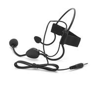 Cryfokt Mini Micrófono de Condensador a Prueba de Sudor para Bailar, Cantar, Micrófono con Amplificadores de Voz, Negro [1 ]