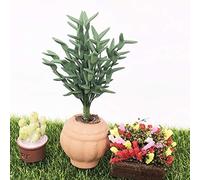 Cryfokt Mini Planta Decorativa para Casa de Muñecas, Accesorio de Decoración de Mano de Obra Exquisita, Material de Resina No Tóxico para Casa de Muñecas 1/12, Ideal para Niños
