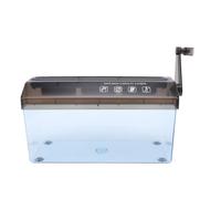 Cryfokt Mini Trituradora de Papel, Trituradora de Papel Manual con Contenedor Transparente de 1,5 L, Fácil de Operar, Portátil A4 para Documentos, Uso en Casa, Escuela,