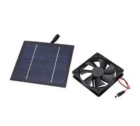 Cryfokt Mini Ventilador de Escape con Energía Solar IP65, Resistente Al Agua, con Alta Tasa de Conversión, 20W, para Cocinas, Invernaderos, Casas para Mascotas, Material ABS