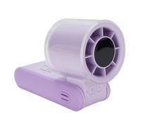 Cryfokt Mini Ventilador Portátil, 4 5V 1A Gears Type C Calm C Small Pocket Boad para la Casa (Violeta)
