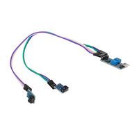 Cryfokt Módulo de Sensor de Seguimiento de 2 Vías Detección de Obstáculos de Precisión Ajustable para Automóviles Inteligentes 1 Módulo de Seguimiento