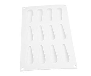 Cryfokt Molde para Pastel de Silicona con 12 Rejillas en Forma de Zanahoria, Fácil de Hornear, Alta/baja Temperatura, Antiadherente, Dulce de Azúcar, Almíbar, Chocolate, Suministros para el Hogar