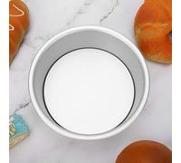 Cryfokt Molde para Pasteles de Aleación de Aluminio Anodizado Plateado, Fácil de Usar con Placa Inferior Extraíble, Accesorio Confiable para Hornear DIY, 1 Molde para Pasteles para Entusiastas de la