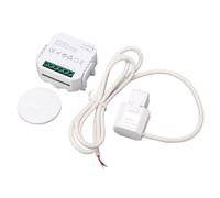 Cryfokt Monitor de Energía WiFi Medidor de Electricidad Inteligente con Control de Abrazadera para el Hogar y la Oficina Monitoreo en Tiempo Real de 100-240 VCA (WHITE)