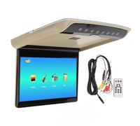 Cryfokt Monitor Montado en el Techo del Coche de 11,6 Pulgadas, Pantalla IPS 1080P con Entrada USB AV, para Sedanes, SUV, RV, Autobuses (Beige)