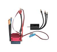 Cryfokt Motor sin Escobillas 2435 4500KV con ESC 35A para Coches RC 1/16 1/18, Aleación de Aluminio Duradera, Alta Eficiencia, Rendimiento Potente