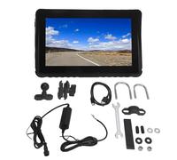 Cryfokt Navegación para Motocicleta de 7 Pulgadas, Pantalla Táctil | Pantalla HD IPS, 1024x600, Llamadas Manos Libres Bluetooth, Resistente Al Agua IP68 para Lluvia, WiFi 2,4G/5G, Compatible