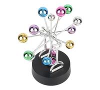 Cryfokt Newton Bola de Péndulo Física Creativa Ciencia Juguete Columpio para Decoración de Oficina en el Hogar Regalo para Niños Amigos Plástico Multicolor 1 Pieza