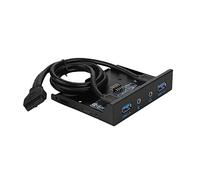 Cryfokt Panel Frontal de USB3.0 para Chasis, Transmisión de Datos de Alta Velocidad, 2 Interfaces USB3.0, de Micrófono para Entusiastas de la Modificación de PC