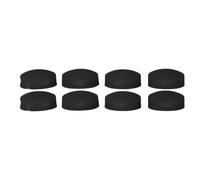 Cryfokt Paquete de 8 Botones de Repuesto de Silicona para Timbre Pro, Botones de Repuesto Sensibles con 4 Tornillos, Piezas Duraderas de Reparación de Timbre de Vídeo, Instalación Rápida, sin (BLACK)