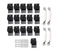 Cryfokt Paquete de 80 Clips para Ventana de Huracán de Alta Resistencia, Clips para Ventana de Tormenta de Acero Al Carbono para Madera Contrachapada de 1/2 a 3/4 Pulgadas, Abrazaderas