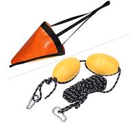 Cryfokt para Kayak, Gancho Ligero y Compacto de Acero Inoxidable para Pesca, de Anclajes a la Deriva para Kayak, Ancla de Barco, Cordón de Nailon, Espuma EVA para Entusiastas de la Pesca (Juego