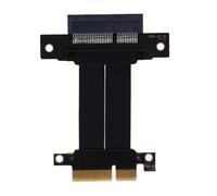 Cryfokt PCIe 4.0 X4 Cables Elevadores, Enchufes y Juegos Cable de Extensión de la Tarjeta de Gráficos de Interferencia Anti -electromagnética para 2.5 G de Desconente de la Tarjeta Troncal (5 cm)