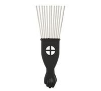 Cryfokt Peine para el Cabello, Herramienta de Horquilla, Peine de Estilo Profesional para Teñir el Cabello, Alisar y Rizar a los Hombres ABS 23 * 7cm (M1707-2 con pasador de acero K2)