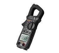 Cryfokt Pinza Amperimétrica Digital, Multímetro RMS Verdadero de 6000 Cuentas, Probador Multifunción de Rango Automático, Probador Eléctrico con Detección de Voltaje sin Contacto, Temperatura de la