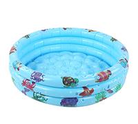 Cryfokt Piscina Inflable Redonda para Niños para Juegos Acuáticos de Bebés, Material de PVC Grueso, Piscina Interior Portátil Al Aire para Baño de Niños, Playa, Lago (120cm)