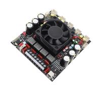 Cryfokt Placa Amplificadora Digital, Subwoofer Estéreo de Audio Bluetooth 5.1 de 2.1 Canales con Chip TPA3255, Alta Potencia 2x300W 600W para de Altavoces de Cine en Casa