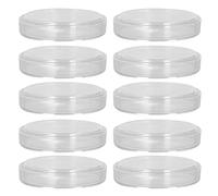 Cryfokt Placa de Petri de Vidrio de Borosilicato, 10 Unidades con Tapas, Platos de Cultivo de 94 Mm y 85 Mm para Experimentos Científicos de Bioinvestigación, Suministros de Laboratorio para el Aula