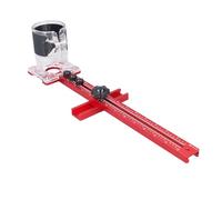 Cryfokt Plantilla de Enrutador Ajustable, Herramienta Multiusos para Carpintería para Fresado y Corte Circular con Diseño Desmontable