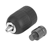 Cryfokt Portabrocas sin Llave 1/2-20UNF con Adaptador de 1/2" para Conversión de Llave de Impacto, Trozo de Plástico de Alta Calidad, Adecuado para Perforación de 2-13 Mm, Principalmente para