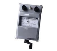 Cryfokt Probador de Aislamiento Megóhmetro 2500 V Manivela Electrónica Probador de Resistencia de Aislamiento con Caja de Aluminio, Medidor de Alto Voltaje para Reparación de Motores e Ingeniería