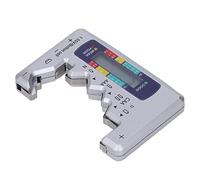 Cryfokt Probador de Batería Digital Medidor ABS Compacto para Verificación de Batería de 1,5 V y 9 V, Pantalla LCD Alimentada por Probada (SILVER)