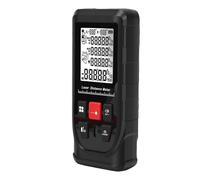 Cryfokt Probador de Distancia Digital, Cinta Métrica Digital de 50 M 165 Pies con Nivel de Burbuja, Pantalla LCD Retroiluminada, Unidad M/In/Ft Conmutable, Cinta Métrica Precisa para