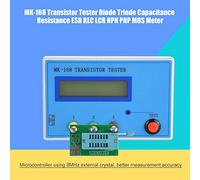 Cryfokt Probador de Transistores MK-168: Medidor de Capacitancia de Diodo Preciso con Medidor MOS para Pruebas Electrónicas y Verificación de Circuitos