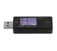 Cryfokt Probador USB Medidor de Corriente de Voltaje Digital Voltímetro 8 en 1 Detector 0-5A 0-150W con Consejos útiles para una Fácil Portabilidad y una Aplicabilidad Mejorada - Azul (BLACK)