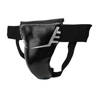 Cryfokt Protector de Ingle para Niños, Suspensorio de PU Negro, Equipo de Protección Ligero para Boxeo, Taekwondo Sanda