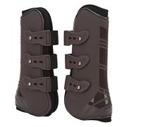 Cryfokt Protector de Patas Delanteras de Caballo, 2 uds., Botas Protectoras de Neopreno para Saltar y Montar, Comodidad, Ligeras y Duraderas (Un par de Patas Delanteras Marrones. Grande)
