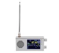Cryfokt Radio Portátil de Corta SSB, Receptor de Banda Completa con Pantalla LCD de 3,2 Pulgadas y Batería de 5000 MAh, para Am FM SW CB VHF UHF WX Air LW MW (Silver)