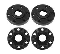 Cryfokt RC Crawler Wheel Hex Hubs Negro Durable Ajuste para SCX10 1/10 RC Car 1.9 Pulgadas 2.2 Pulgadas Rueda para Entusiastas de los Modelos de Automóviles Aleación de Aluminio 4 Piezas (8mm)