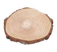 Cryfokt Rebanadas de Madera Irregulares con Corteza, Círculos de Pino Natural para Manualidades, Decoración de álbumes de Recortes, 2cm (29 * 26)