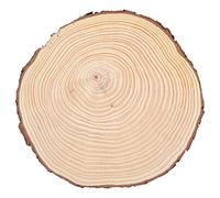 Cryfokt Rebanadas de Madera Irregulares con Corteza, Círculos de Pino Natural para Manualidades, Decoración de álbumes de Recortes, 2cm (22.5 * 23)