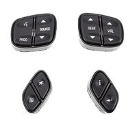 Cryfokt Reemplace los Interruptores de Control de Audio del Volante de 4 Piezas Aptos para Envoy 2004-2009: Instalación Fácil de Usar con Material ABS de Calidad