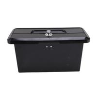 Cryfokt Reemplazo de la guantera del Barco, Compartimento de Almacenamiento con Cierre ABS para Yates con Doble portavasos, Organizador de Cajas de Almacenamiento Marino para Kayaks (Black)