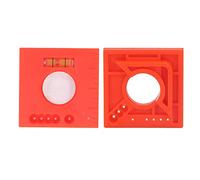 Cryfokt Regla Compensada de Marcas de Recorte, Herramienta de Guía de Corte Duradera para Marcar Puertas y Ventanas, Regla Multifunción de 45 Grados de 2 Piezas para Entusiastas de las Mejoras en el