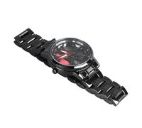 Cryfokt Reloj para Rueda de Coche, Elegante Correa Giratoria de Acero Inoxidable para Entusiastas de los Coches de Carreras, Tipo F, Adecuado para Nadar y Bucear