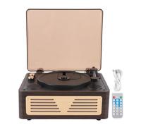 Cryfokt Reproductor de CD Retro, BT 5.0 Recargable Portátil con Control Remoto para Aprendizaje de Idiomas Cuentos para Dormir Educación Temprana, Reproductor de CD Retro (Brown)