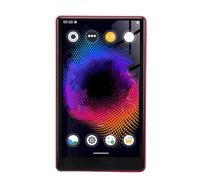 Cryfokt Reproductor MP3 de 128 GB, Calidad HiFi, Bluetooth, WiFi, Pantalla Táctil para Niños, Adultos, Material ABS de 5,0" (Rojo)