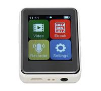 Cryfokt Reproductor MP3 Portátil Bluetooth 5.0 con Pantalla Táctil Completa y Radio FM para Audiófilos Estructura Metálica de 1,8 Pulgadas (Tarjeta de Memoria de 32GB)