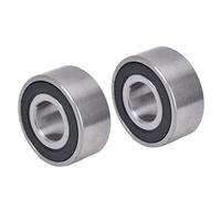 Cryfokt Rodamientos de Contacto Angular de Doble Hilera de para Maquinaria de Envasado de Alimentos, 2 Piezas de Acero Duradero para Rodamientos (3203-2RS)