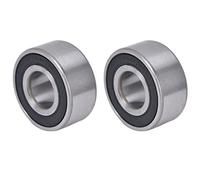 Cryfokt Rodamientos de Contacto Angular de Doble Hilera de para Maquinaria de Envasado de Alimentos, 2 Piezas de Acero Duradero para Rodamientos (3204-2RS)